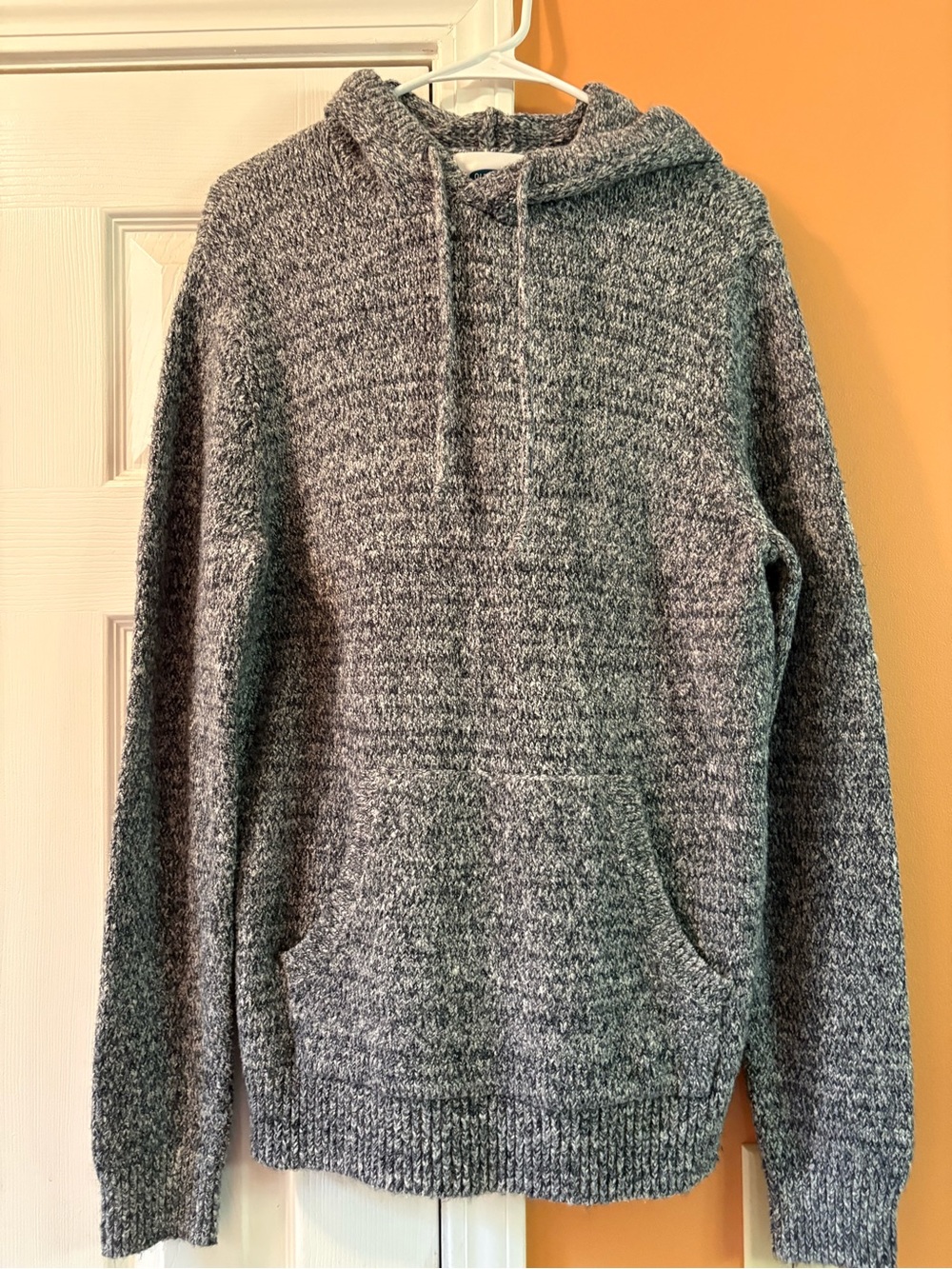 Old Navy blue/gray Marled Crewneck Hooded Sweater